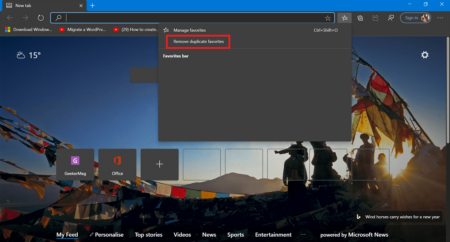 How to Remove Duplicate Favorites in Microsoft Edge Chromium