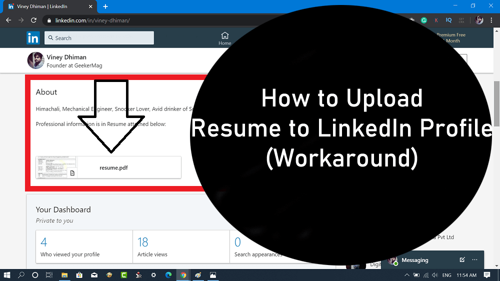 How to Upload Resume on LinkedIn   2020   Updated Guide - 99