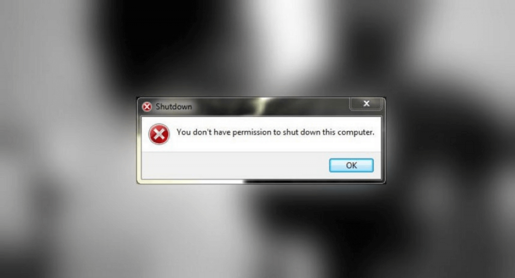 Fix   You Don t Have Permission to Shutdown This Computer in Windows 7 - 1