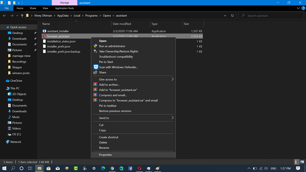Remove   Disable Opera Browser Assistant from Windows 10 Startup Programs - 12
