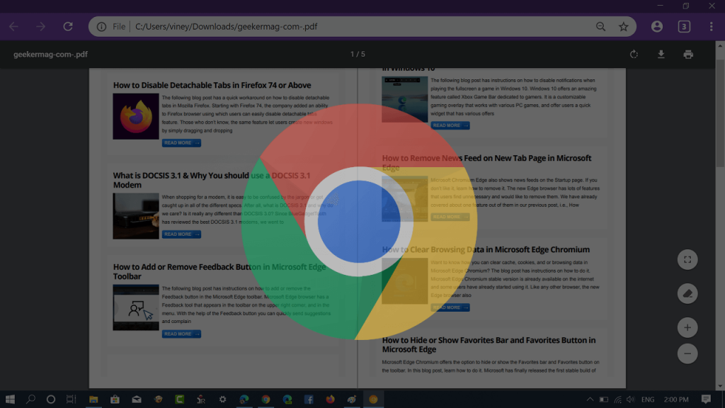 How to Enable Two-Page View for PDFs in Chrome Browser