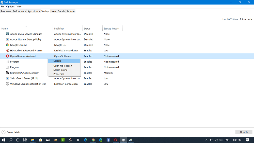Remove   Disable Opera Browser Assistant from Windows 10 Startup Programs - 90
