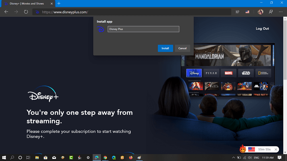 install disney plus app for windows 10