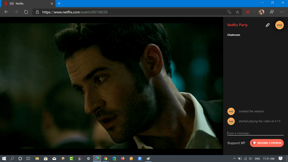 While Watching Netflix  Chat With Friends using a Chrome Extension - 85