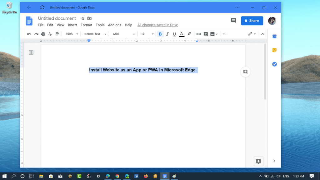 How to Install Website as an App in Microsoft Edge