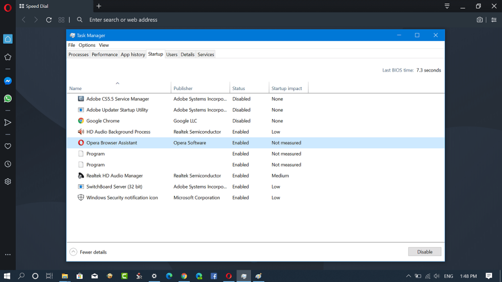 Remove   Disable Opera Browser Assistant from Windows 10 Startup Programs - 46