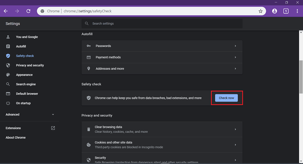 How to Use   Run Safety Check Feature in Google Chrome - 13