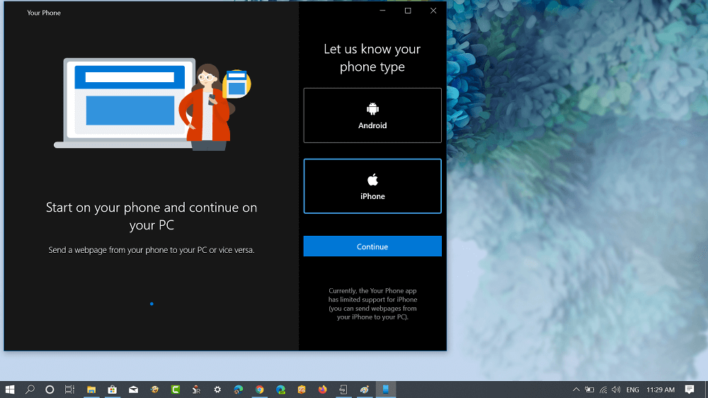 Transfer Photos from iPhone to Windows 10 using Dell Mobile Connect - 35