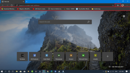 How to Hide or Show Favorites Bar and Favorites Button in Microsoft Edge