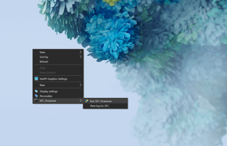 How to Add Sfc Scannow option in Context Menu in Windows 10