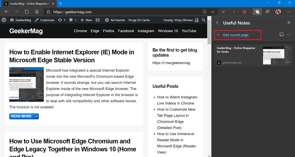 edge chromium current version