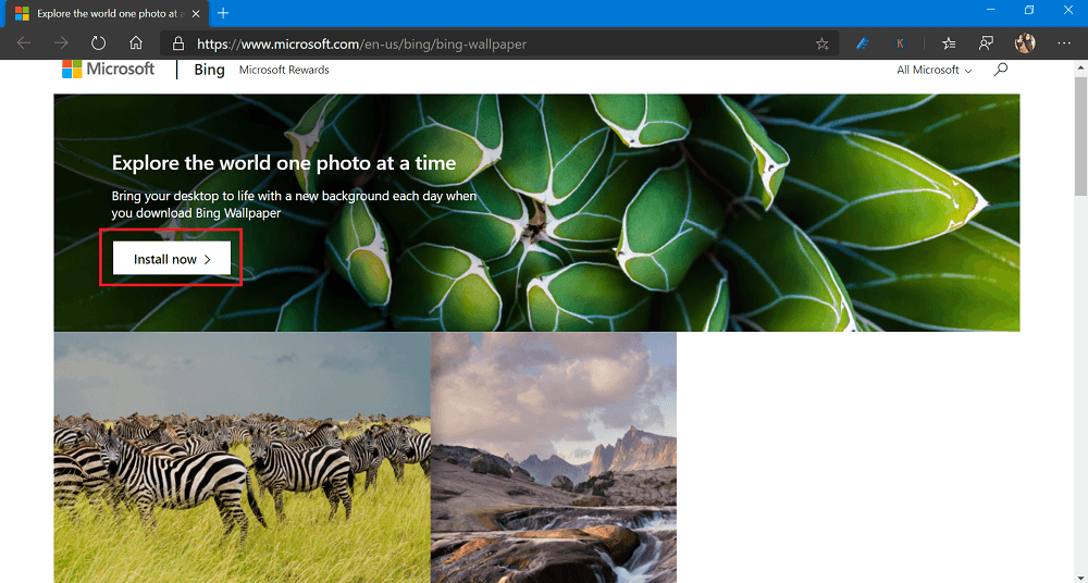 How to Set Bing Images as Desktop Wallpaper on Windows 10