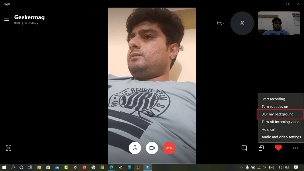 How to Blur Background of Skype Videos Calls  Skype Windows 10 App  - 15