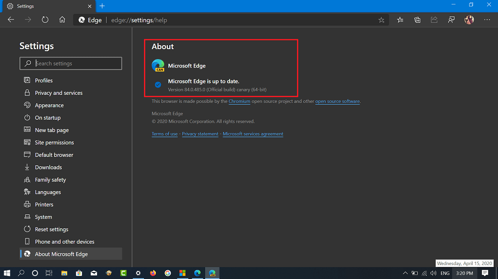 Microsoft Edge Canary V84 not updating and showing (error code 3: 0x80004002) Fixed