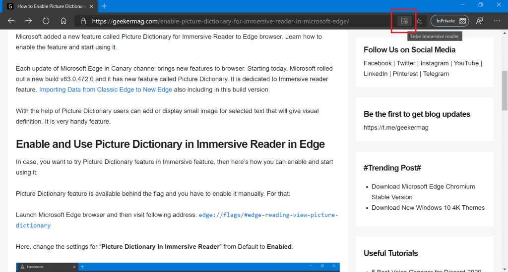 Immersive Reader Mode in Microsoft Edge Browser   How to Open   Use - 19