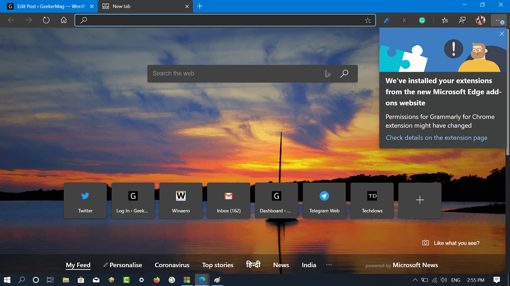 Import Edge Legacy and Chrome Extensions into Edge Chromium - 8