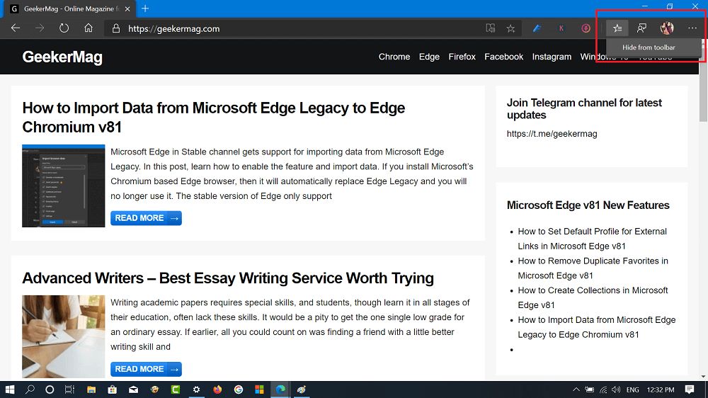 Collections feature in Microsoft Edge and How to Use them  - 99