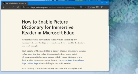 How to Use Immersive Reader Mode in Microsoft Edge (Reader View)