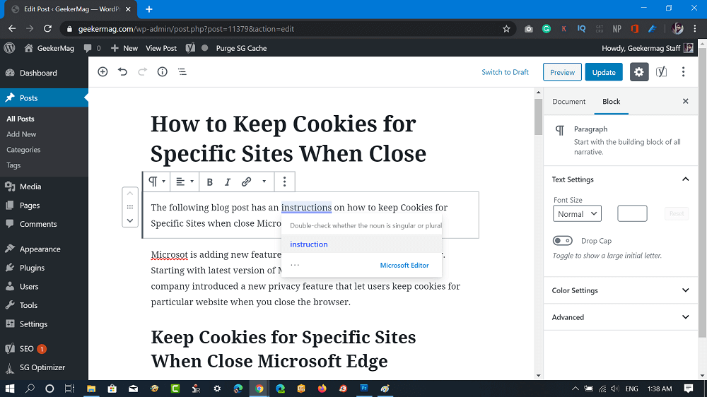 microsoft editor 2 1