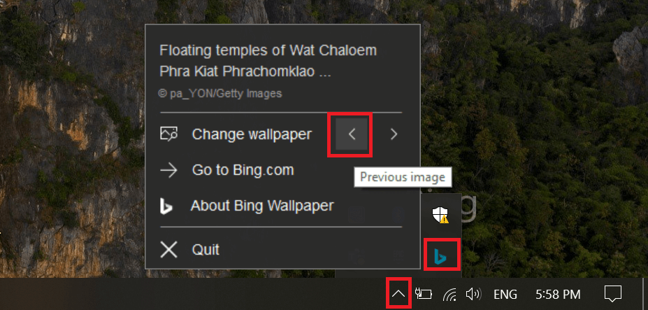 How to Set Bing Images as Desktop Wallpaper on Windows 10 - 8