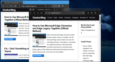 How to Use Microsoft Edge Chromium and Edge Legacy Together (Official Method)