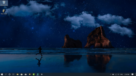 Download Night Running, Background for Windows 10 (Beach Running Dark Version)