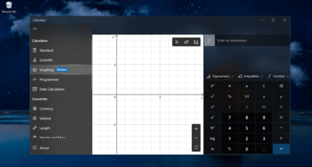 How to Use Graphing Mode in Windows 10 Calculator app