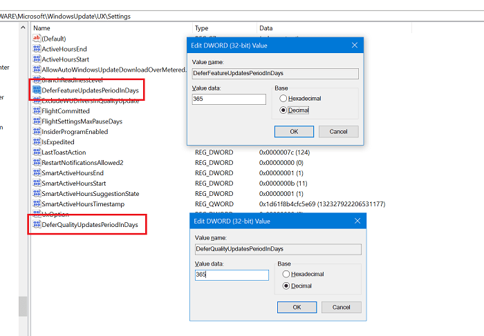 Defer Feature and Quality Updates in Windows 10 Home Edtion