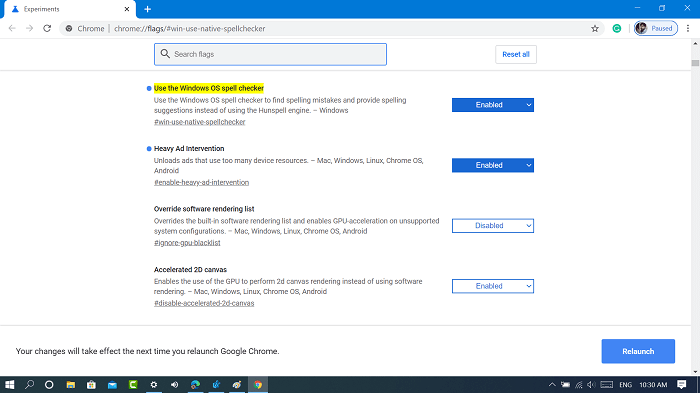 How to Enable Microsoft Windows Spellchecker in Chrome in Windows 10 - 50