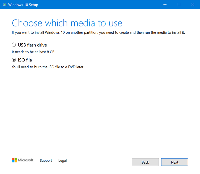 Choose which media to use