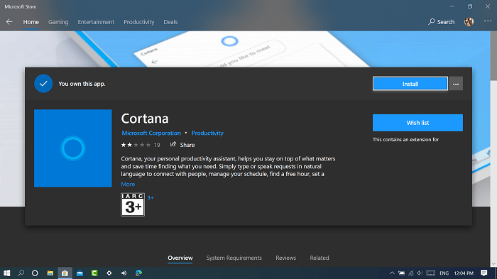 How to Uninstall and Reinstall Cortana App in Windows 10 Version 2004 - 64