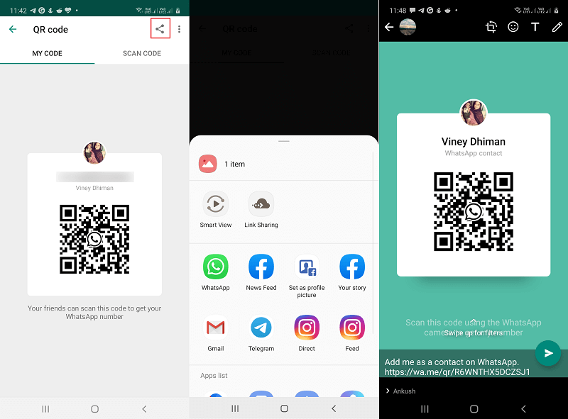 How to Add People to WhatsApp using QR Code  Android and iOS  - 20