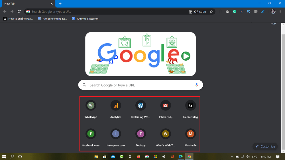 How to Create Website Shortcut on Chrome New Tab Page