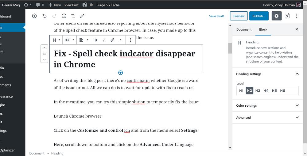 Fix   Spell check indicators  Red underline  disappearing in Chrome v81 - 95