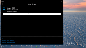 How to Update Cortana directly from app settings