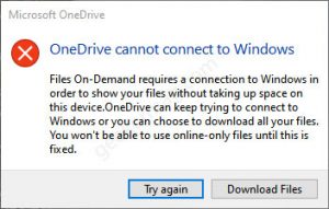 Fix – “OneDrive cannot connect to windows” issues after updating to Windows 10 v2004 Fix - "OneDrive cannot connect to windows" issues after updating to Windows 10 v2004