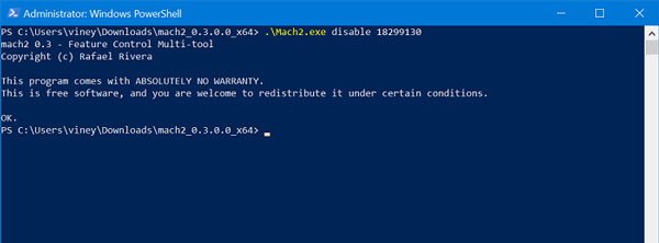 disable header ad in windows 10 settings app