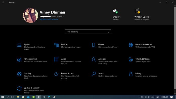 How to Enable or Disable Header Ad in Windows 10 Settings app