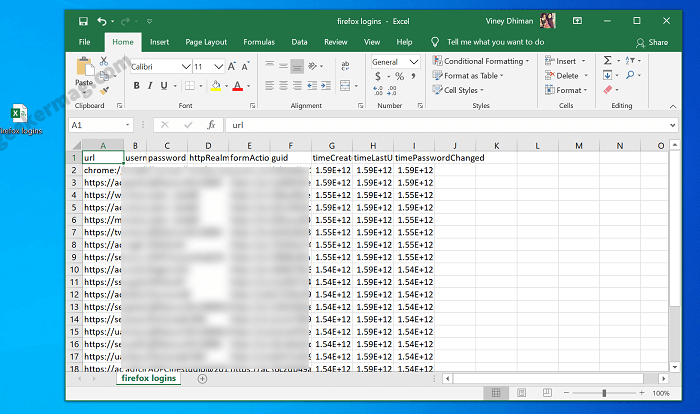 How to Export Logins   Passwords from Firefox Browser to CSV File - 27