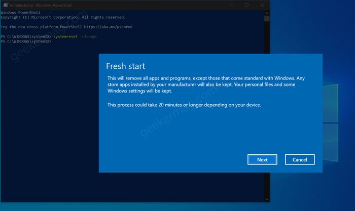 How to Use Fresh Start feature in Windows 10 v2004  Workaround  - 35