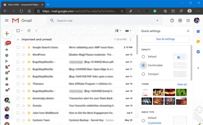 How to Use New Settings Menu to Optimize Gmail Interface  Rolling Out  - 76