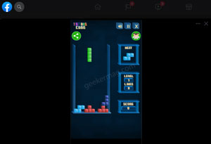 tetris - facebook instant game