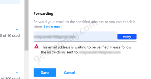 connect yahoo mailbox with gmail account