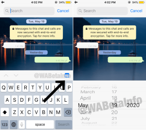WhatsApp is Testing a 'Search by Date' Feature in iOS app