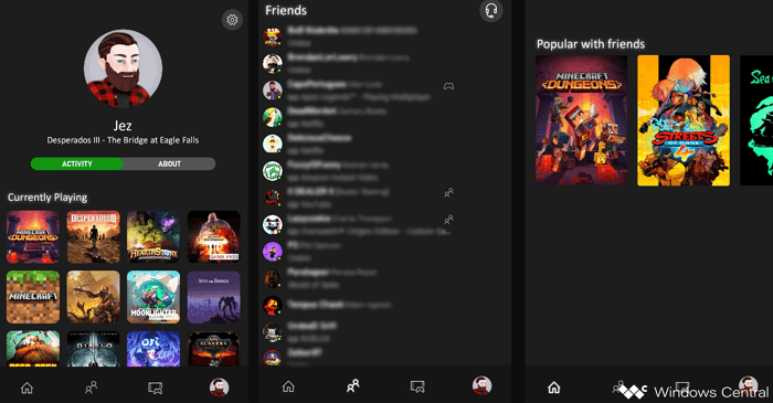 Microsoft is working on  Xbox app for iOS & Android (Rebuilt from Scratch)