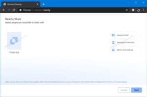 Nearby Sharing flag spotted in Chrome Stable, but not functional Chrome nearby sharing feature