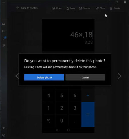 How to Delete Photos on your phone using Your Phone app in Windows 10