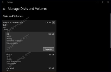 How to Enable DIsk Management in Settings app of Windows 10