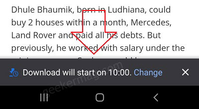How to Enable  Download later  feature in Chrome on Android - 6