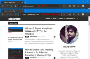 Microsoft Edge Canary hides WWW and HTTP in the Omnibox Microsoft Edge Canary hides WWW and HTTP in the Omnibox